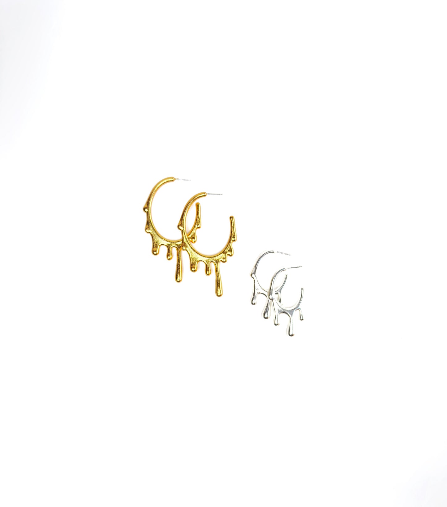 Candongas Melted Hoops - Set Candongas x2